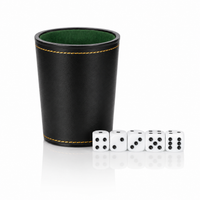 Gobelet à Dés de Backgammon avec 5 Dés