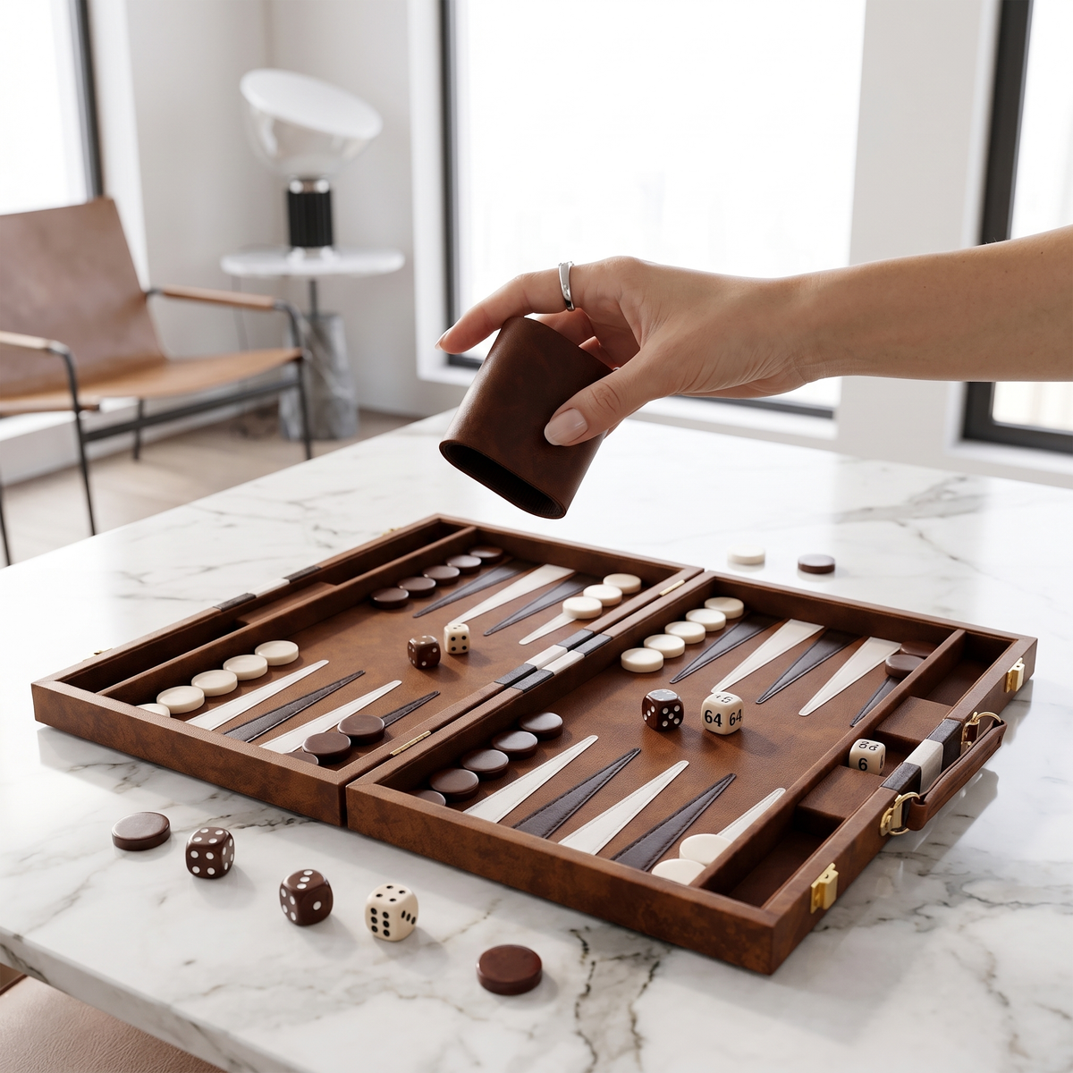 Backgammon en Mallette